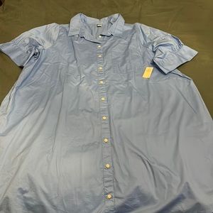 Old navy 2X periwinkle shirt dress new